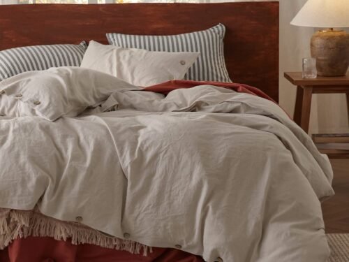 Linen Cotton Duvet Cover Set